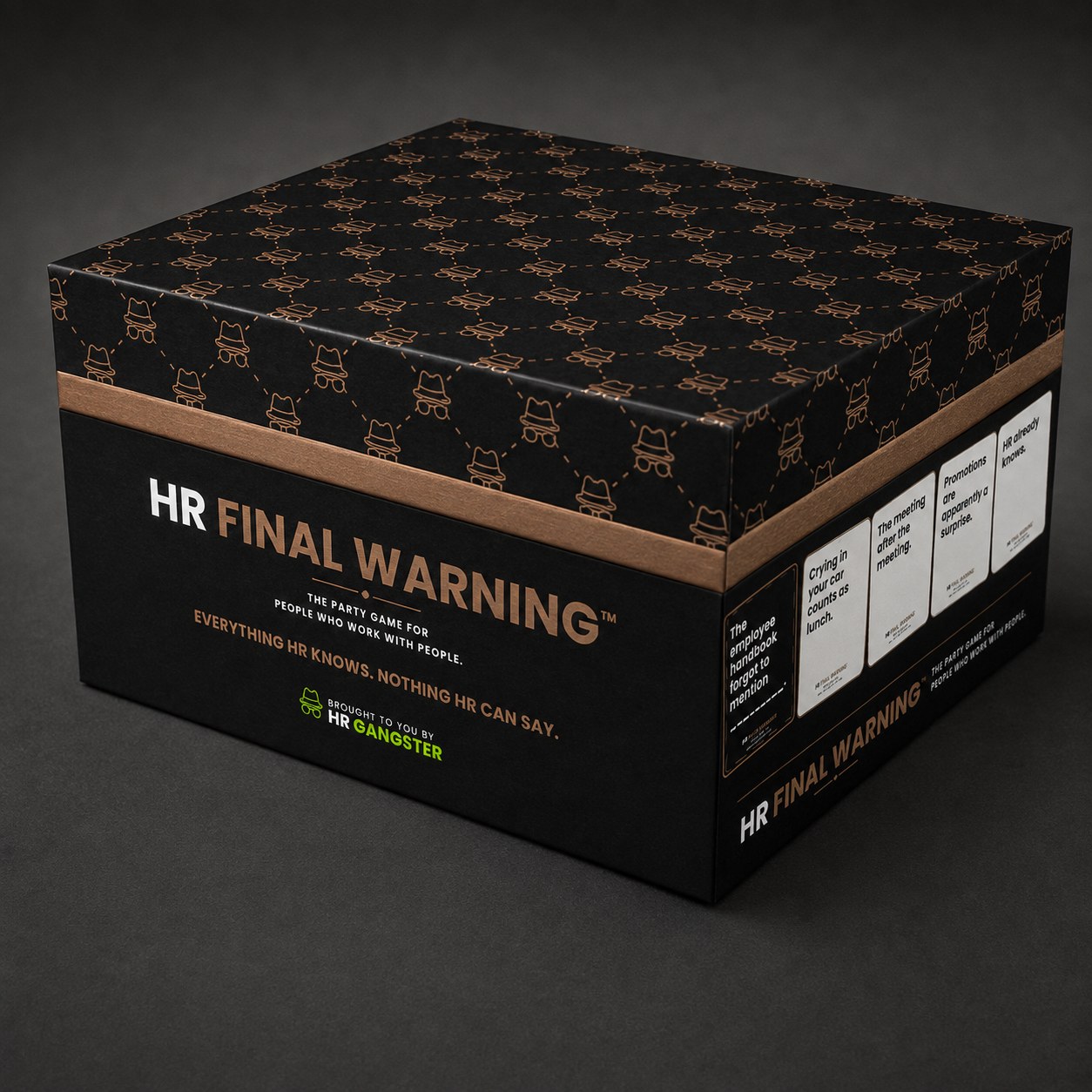 HR Final Warning game box, closed